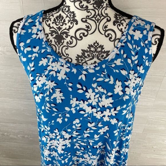 Draper James Blue Shadow Floral Ruffle Nightgown - Picture 5 of 10